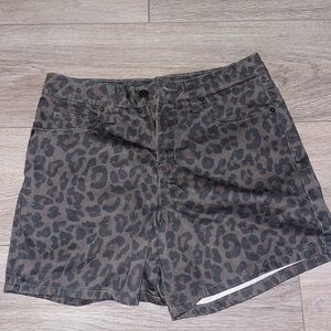 Leopard Print Women Shorts